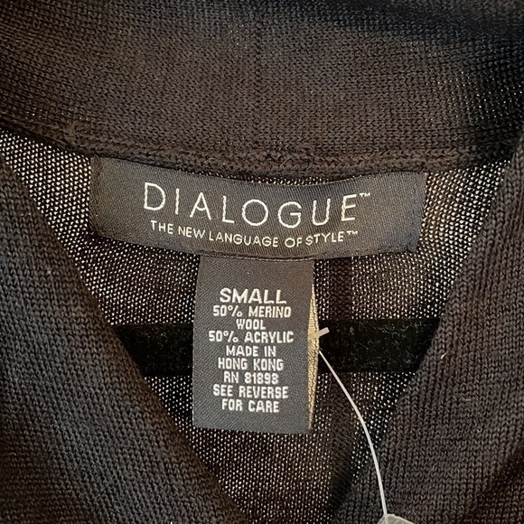 NWT from QVC Small Black Dialogue Maxi Dress Washable in Wool/Acrylic - Picture 2 of 10